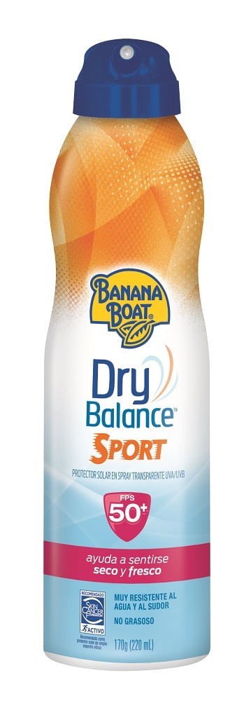 Bloqueador Banana Boat Dry Sport FPS 50+ Spray 170 Ml