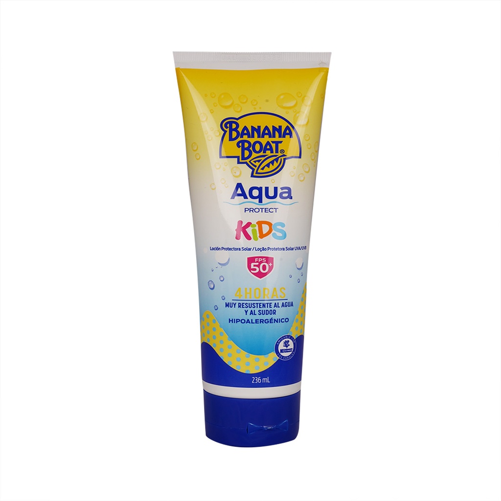 Bloqueador Banana Boat Aqua Protect Kids FPS 50+ 236 Ml