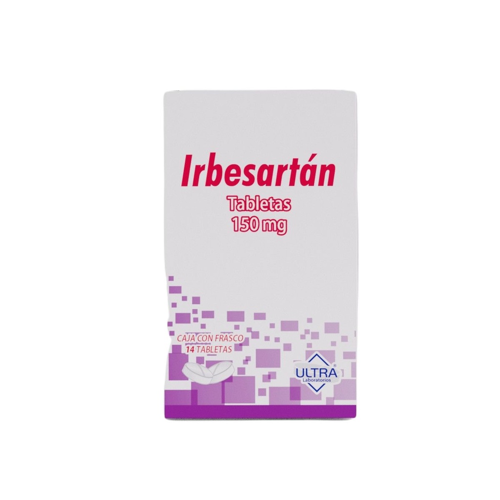 Irbesartan 150 Mg 14 Tabletas Genérico Ultra Lab 