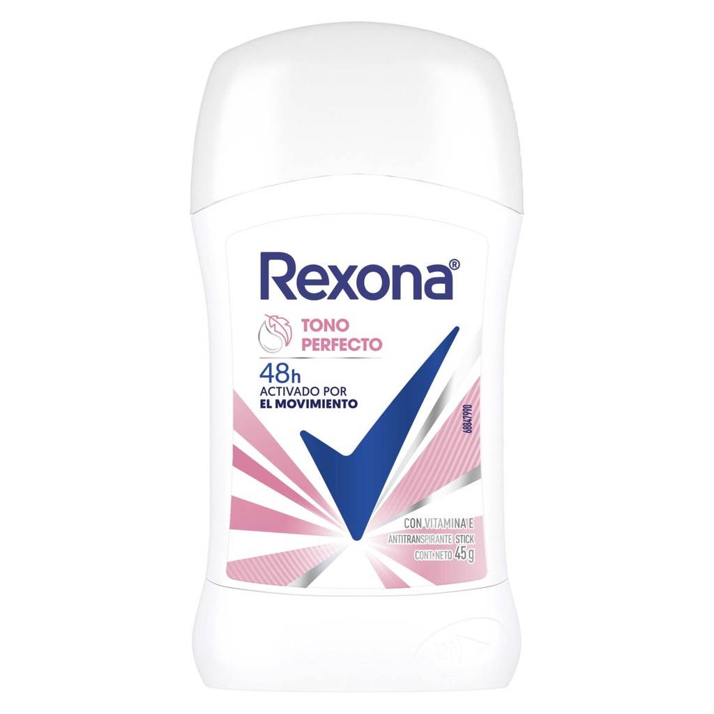 Desodorante Rexona Antibacterial + Aclarado Stick 45 G 