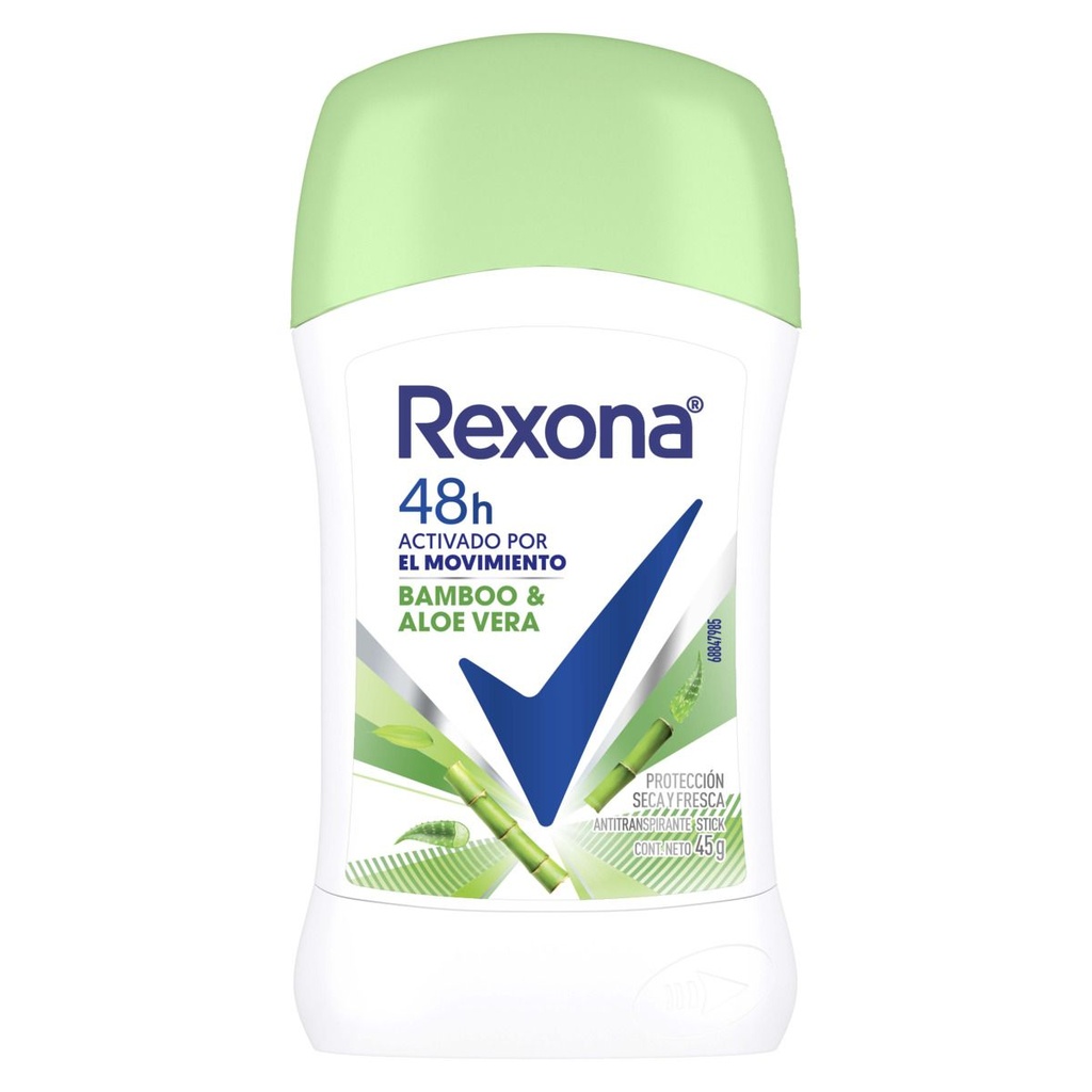 [75062897] Desodorante Rexona Bamboo 48 H Stick 45 G 