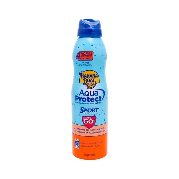 Bloqueador Banana Boat Aqua Protect FPS 50+ Spray 220 Ml