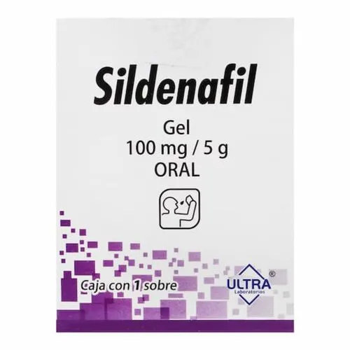 Sildenafil 100 Mg/5 G Gel 1 Sobre Genérico Ultra Lab 