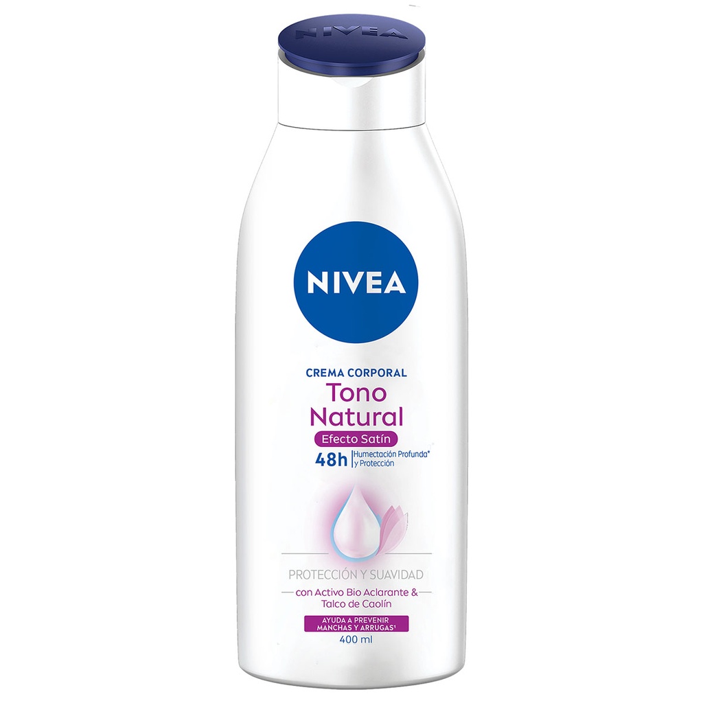 Crema Nivea Body Aclarado Natural Satín 400 Ml 