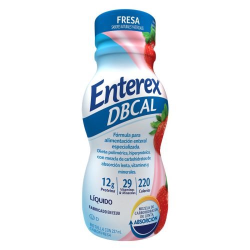 Enterex Dbcal Fresa Suplemento Alimenticio 237 Ml 