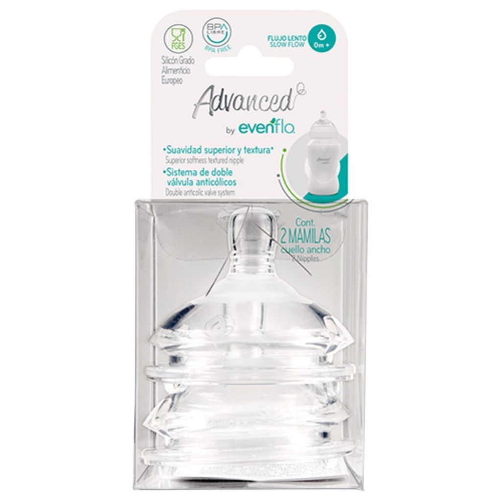 Mamila Advanced Bold Flujo Lento 2 Piezas 