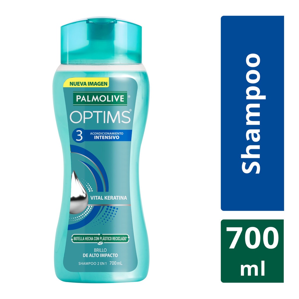 Shampoo Palmolive Optims Intensivo 2 En 1 700 Ml 