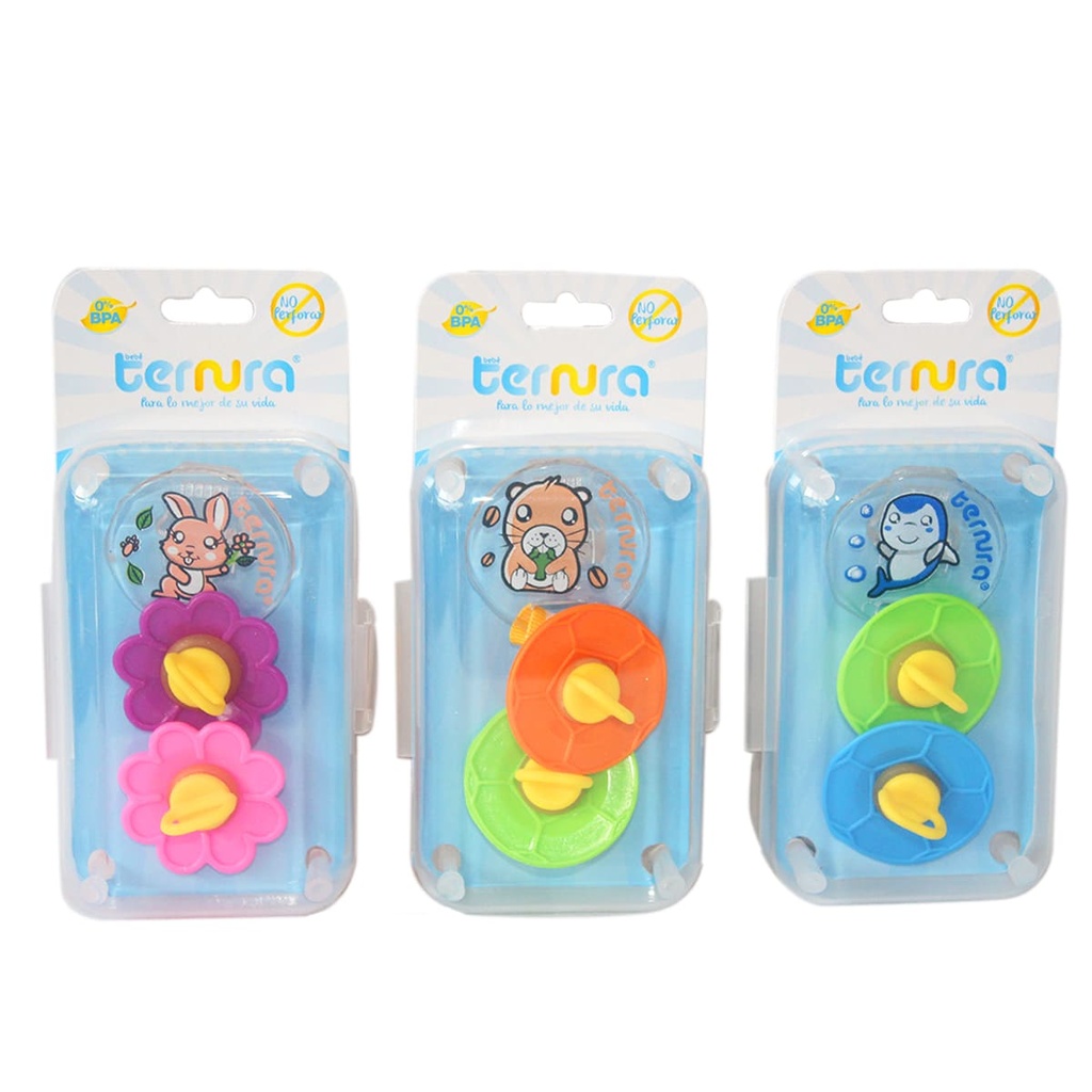 Porta Chupón Ternura 2 Chupones 