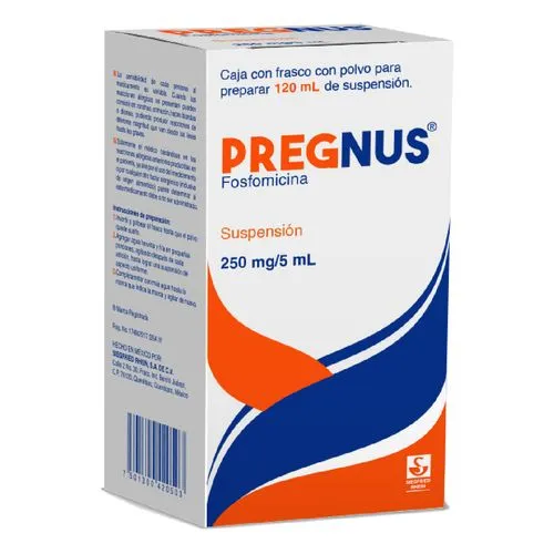 Pregnus 250 Mg/5 Ml Suspensión Polvo 120 Ml 