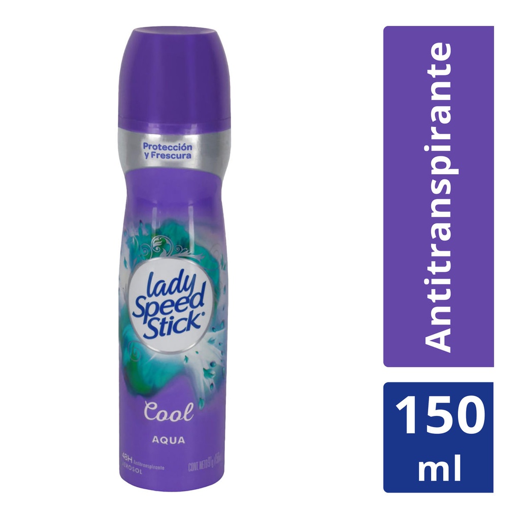 [7509546063461] Desodorante Lady Speed Stick Cool Aqua Spray 150 Ml 