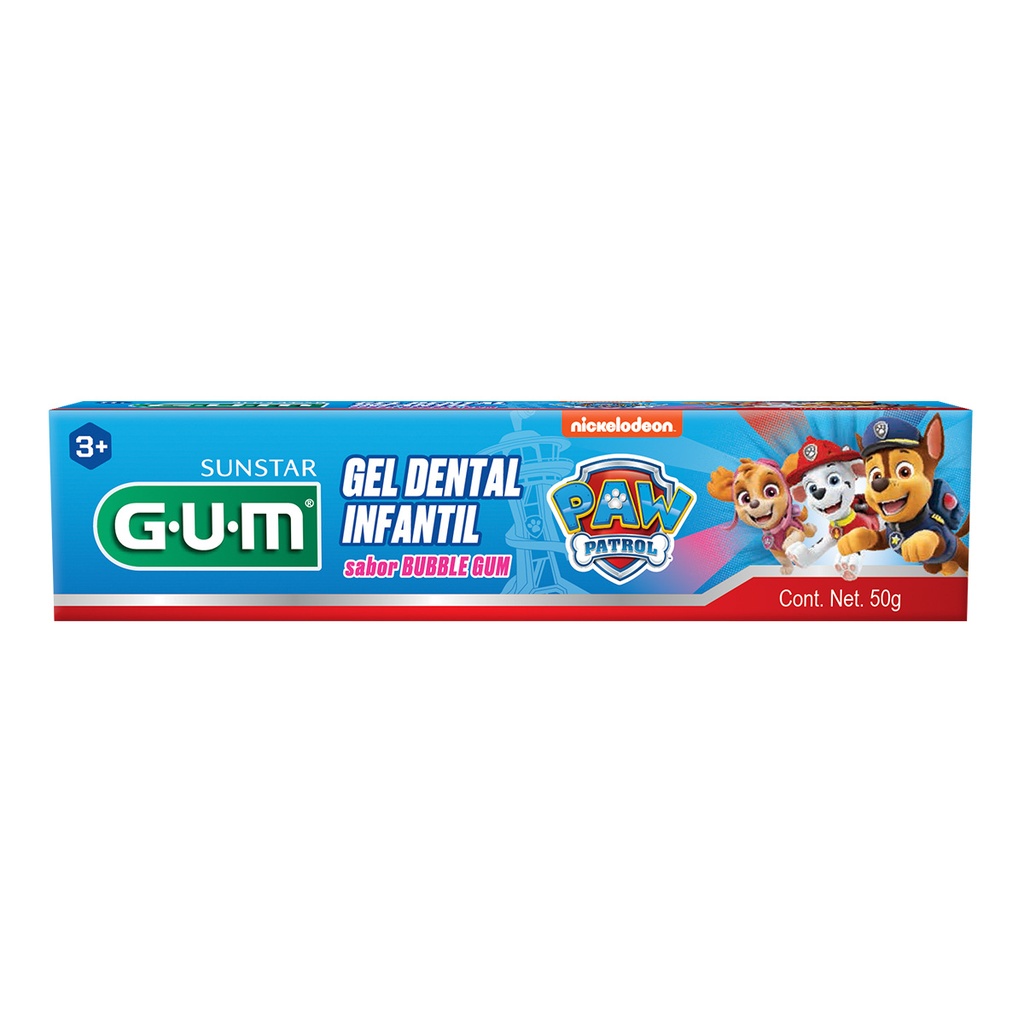 Gel Dental Gum Paw Patrol Bubble 50 G 