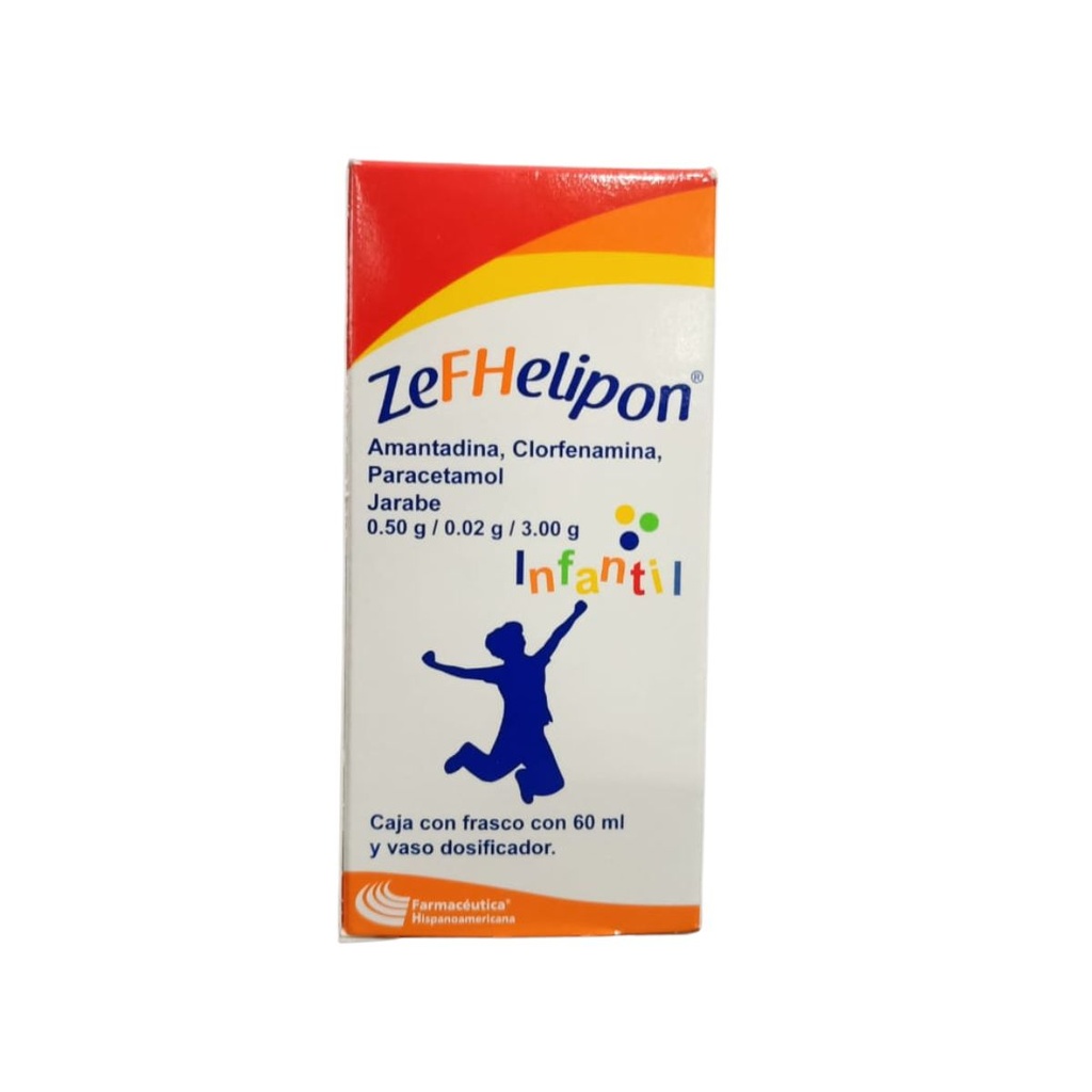 Zefhelipon Amantadina/Clorfenamina/Paracetamol 0.50/0.02/3 G 60 Ml Genérico Farm Hispa