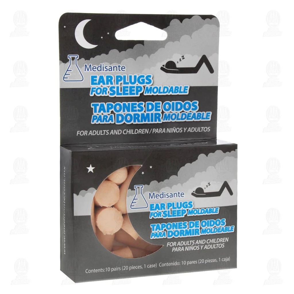 Tapones Medisante Oídos Dormir 10 Pares 