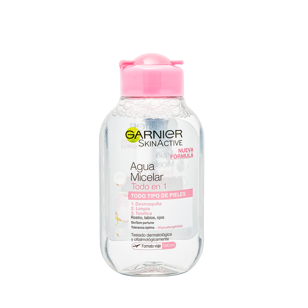 Agua Micelar Garnier Skin Active Todo En 1 De 100 Ml