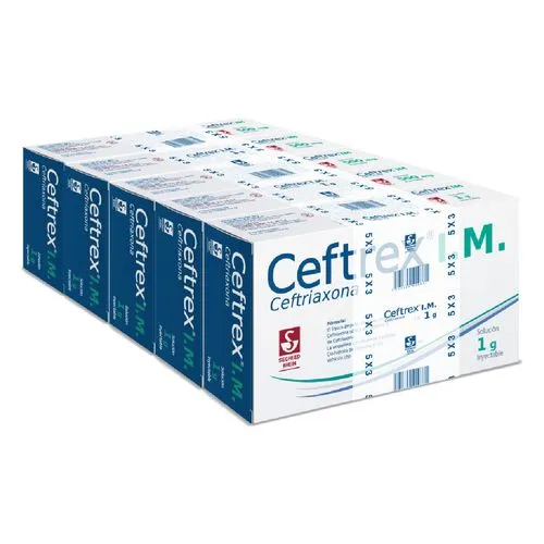 Ceftrex IM 1 G Frasco Ámpula 3.5 Ml 5x3 