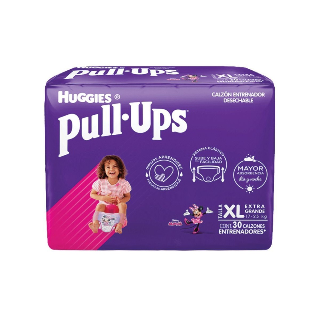 Calzoncillo Huggies Pull-Ups Niña XL 30 Piezas