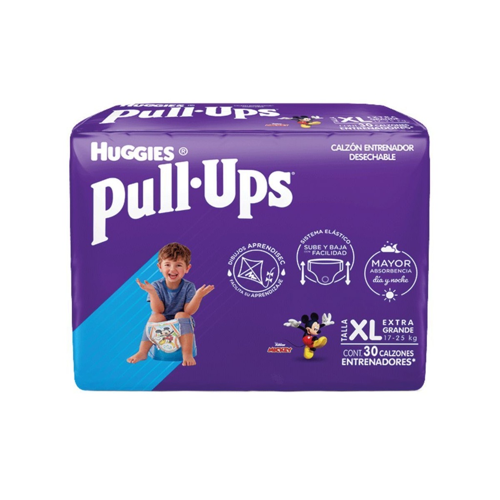 Calzoncillo Huggies Pull-Ups Niño XL 30 Piezas