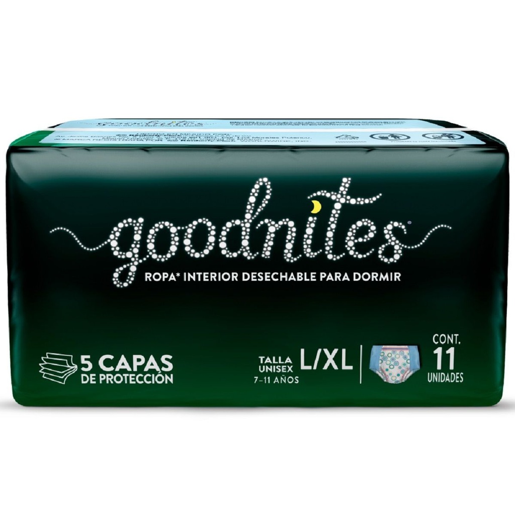 Pañal Good Nites Unisex L-Xl 11 Piezas 