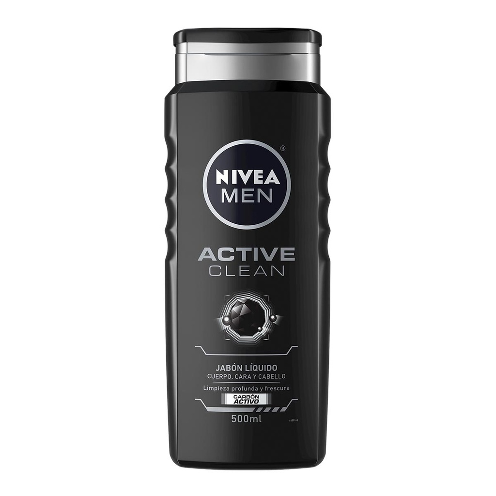 Jabón Líquido Nivea Men Corporal Active Clean 500 Ml 