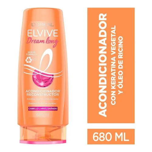 Acondicionador L'Oréal Paris Elvive Dream Long Cabello Largo Y Dañado 680 Ml