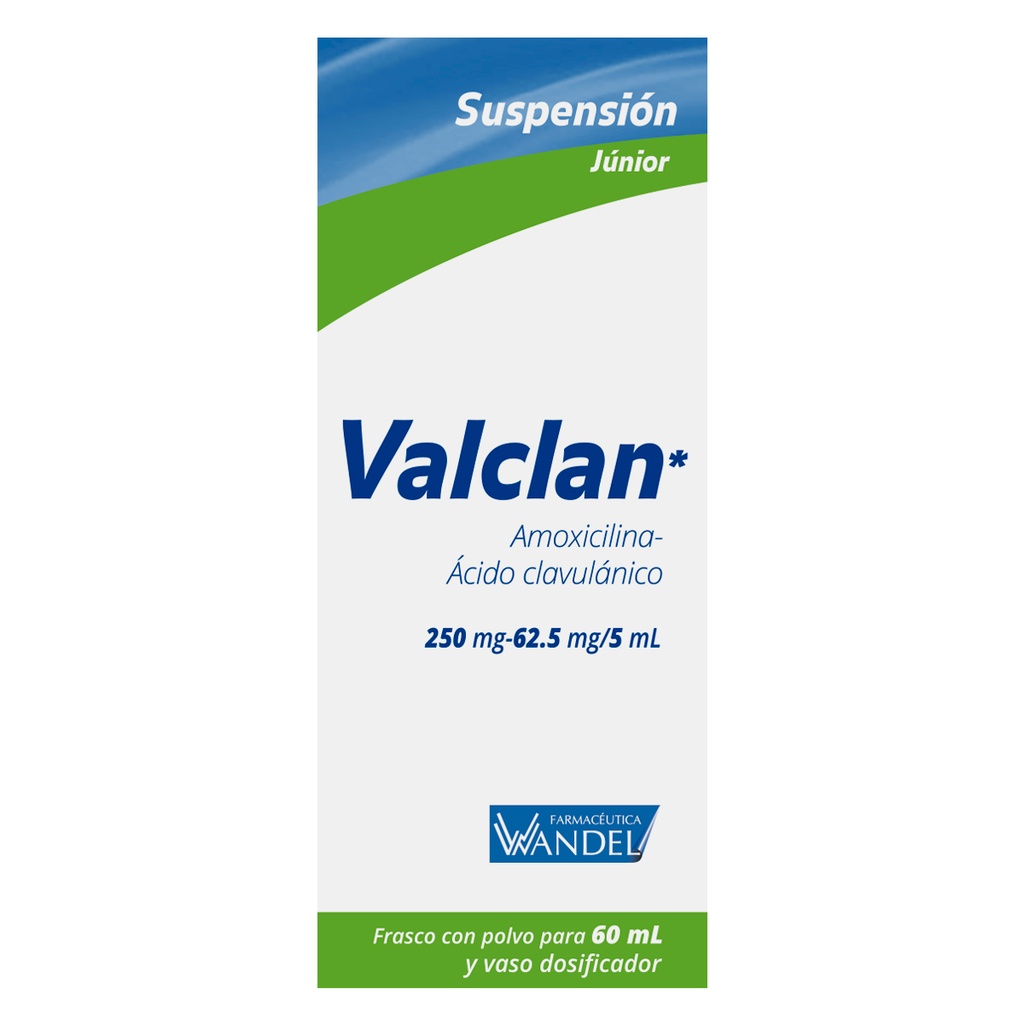 Valcan Amoxicilina/Ácido Clavulánico 250/62.5 Mg Jarabe 60 Ml Genérico Wandel