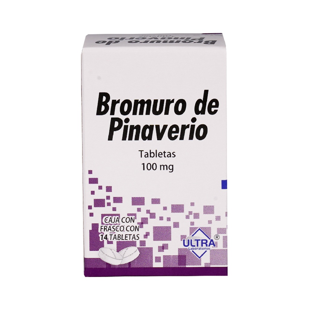 Bromuro De Pinaverio 100 Mg 14 Tabletas Genérico Ultra Lab