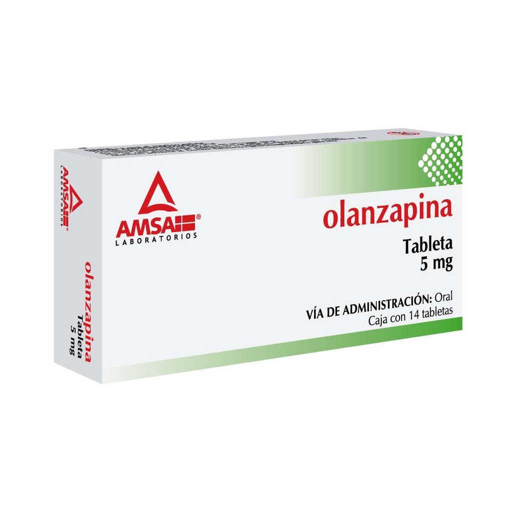 Olanzapina 5 Mg 14 Tabletas Genérico Amsa 