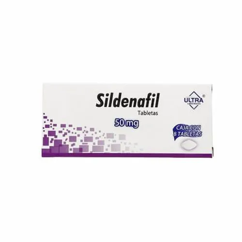Sildenafil 50 Mg 8 Tabletas Genérico Ultra Lab 