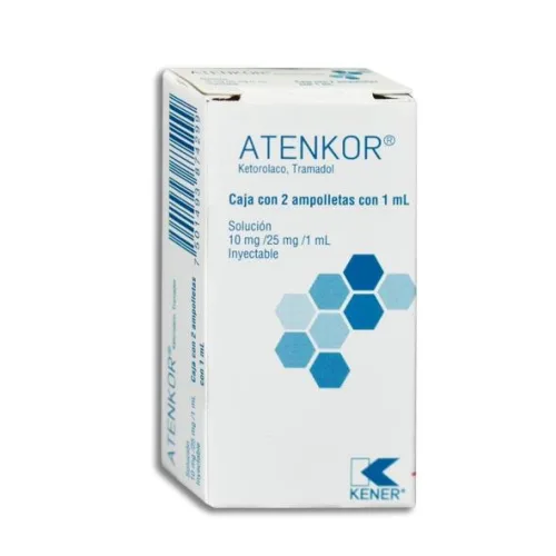 Atenkor 10/25 Mg Solución Inyectable 2 Ampolletas 1 Ml