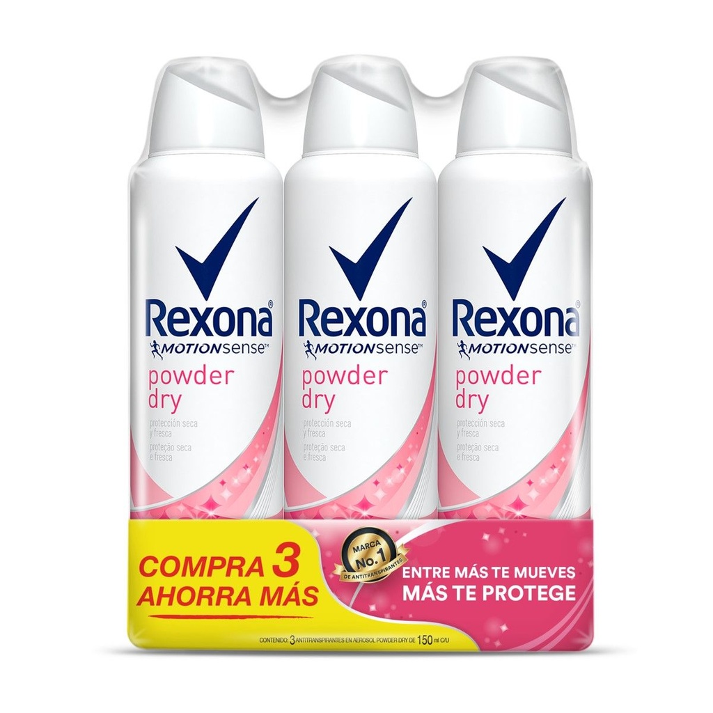 Desodorante Rexona Woman Powder Dry 90 G 3 Pack 