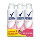 Desodorante Rexona Woman Powder Dry 90 G 3 Pack 