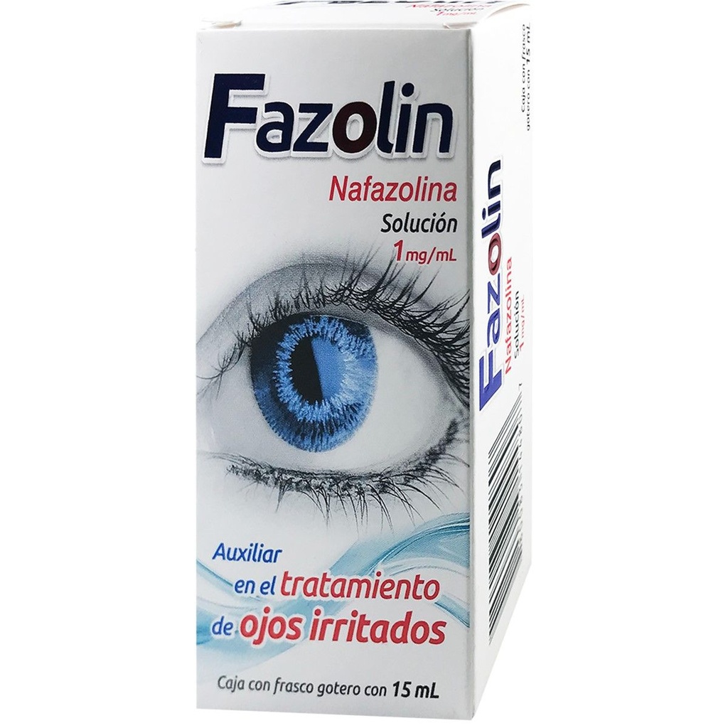 Fazolin Nafazolina 1 Mg Solución Gotas 15 Ml Genérico Collins 