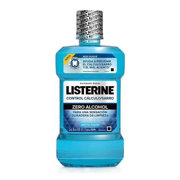 Enjuague Bucal Listerine Control Cálculo/Sarro 500 Ml 