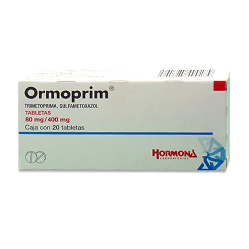 Ormoprim Trimetoprima 80 Mg/Sulfametoxazol 400 Mg 20 Tabletas