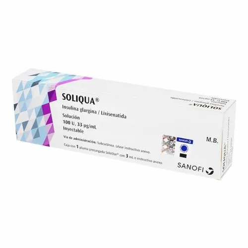 Soliqua 100 U 33 Mcg Solución Inyectable Pluma 3Ml 