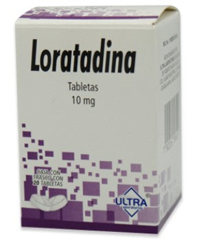 Loratadina 10 Mg 20 Tabletas Genérico Ultra Lab 