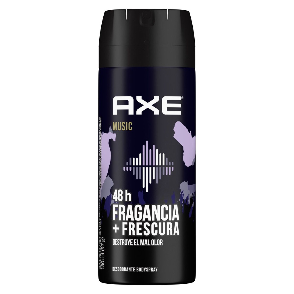 [7506306213081] Desodorante Axe Music Fresh 48 H Spray 150 Ml 