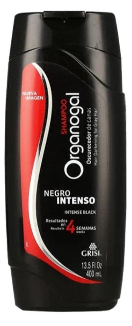 Shampoo Grisi Organogal Negro Intenso Con tratamiento 400 Ml 