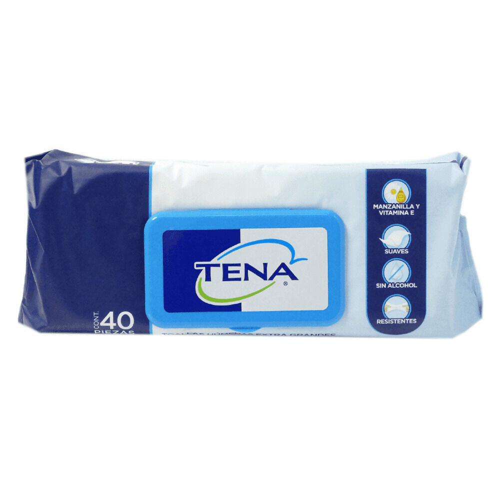 Toallas Húmedas Extra Grandes TENA 40 piezas 