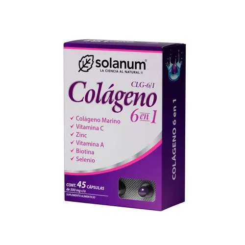 Colágeno 6 En 1 Suplemento Alimenticio 45 Cápsulas 