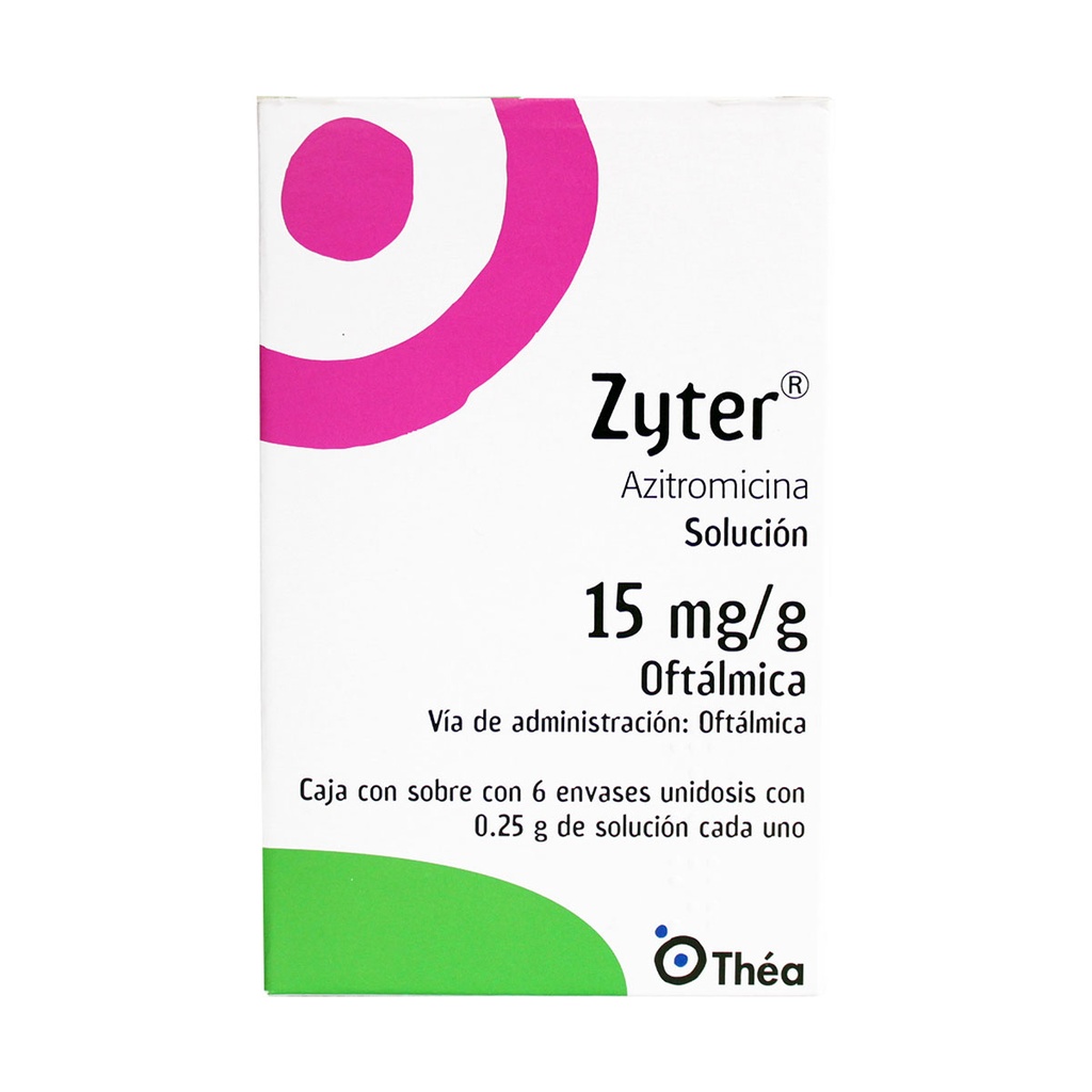 Zyter 15 Mg / G Solución Oftálmica Sobre 6 Unidosis 