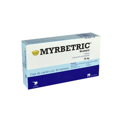 Myrbetric Libebarión Prolongada 25 Mg 30 Tabletas 