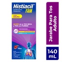 Histiacil Fam Jarabe Adulto Para La Tos Seca Y Con Flemas, Sabor Fresa, 140 Ml 