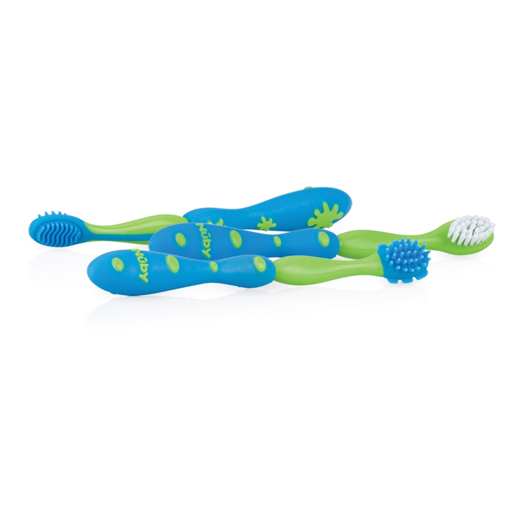 Cepillo Dental Nuby Aseo 3 Piezas 