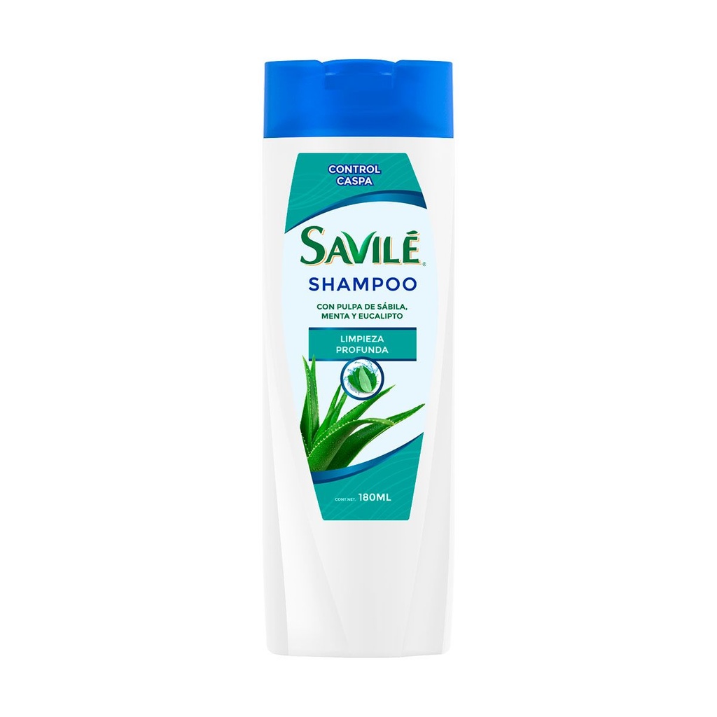 Shampoo Savilé Pulpa Sábila Menta Eucalipto 180 Ml 