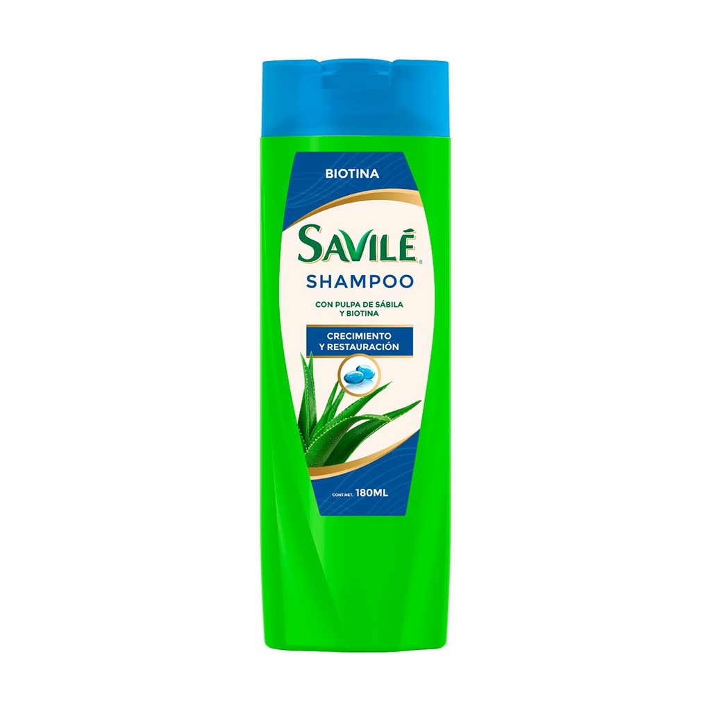Shampoo Savilé Pulpa Sábila Biotina 180 Ml 