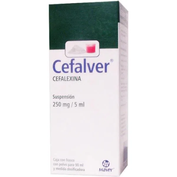 Cefalver Cefalexina Suspensión 250 Mg/5 Ml Genérico Maver 