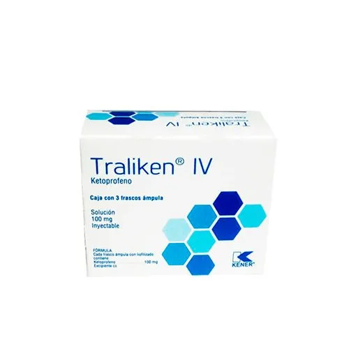 Traliken Iv 100 Mg Solución Inyectable 3 Frasco Ámpula 