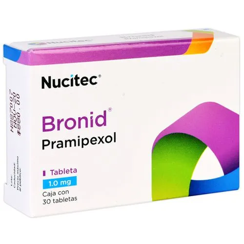 Bronid Pramipexol 1 Mg 30 Tabletas