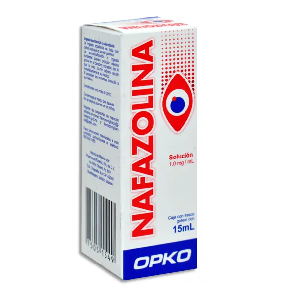 Nafazolina Solución Oftálmica 15 Ml Gotas Opko Genérico 